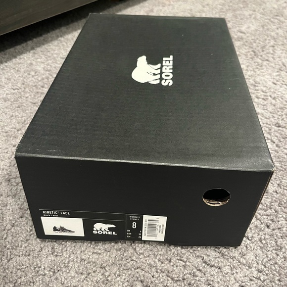 Sorel Black Kinetic Lace Sneaker Size 8 Womens - Picture 9 of 11